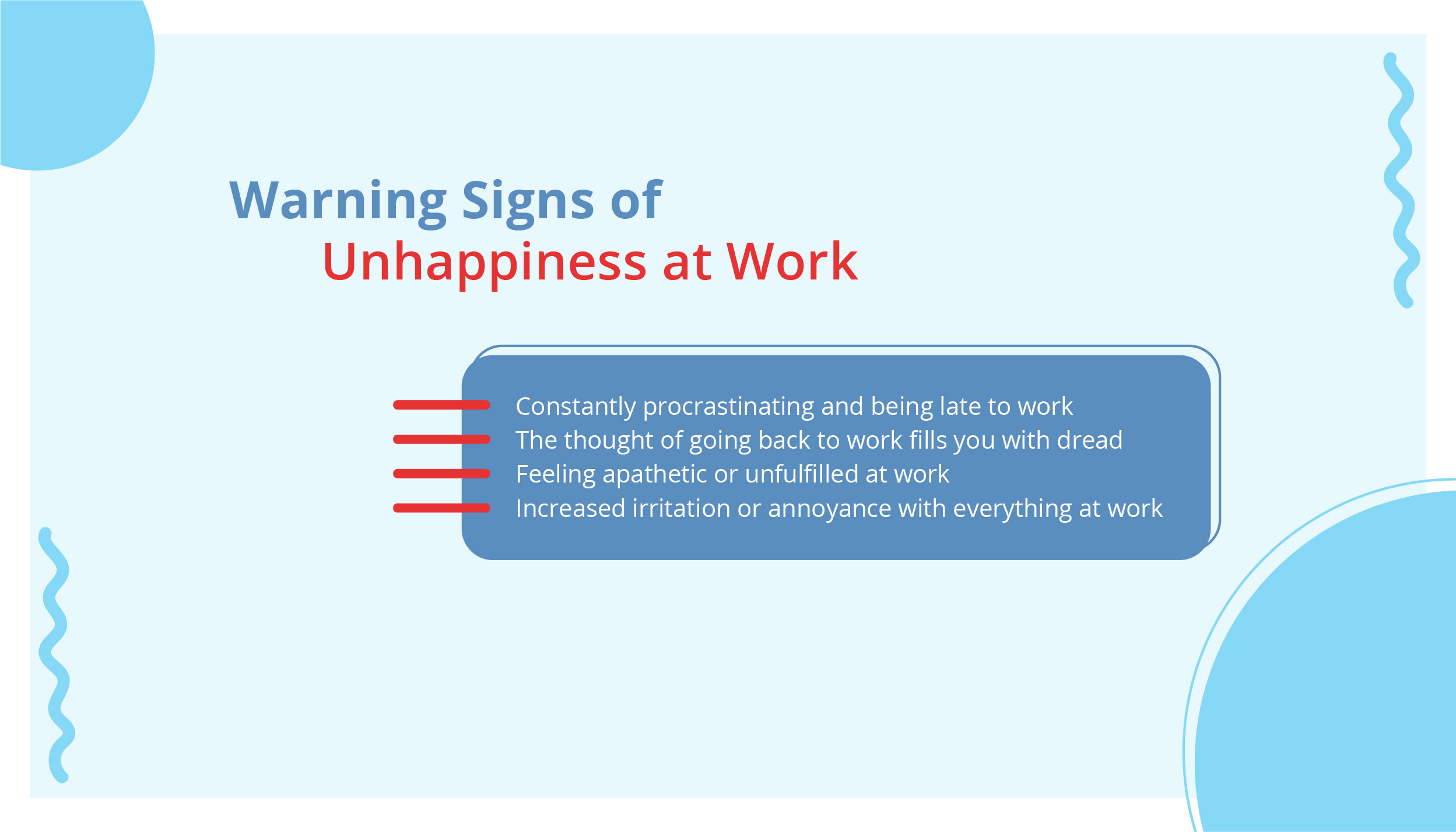 signs of unhappiness