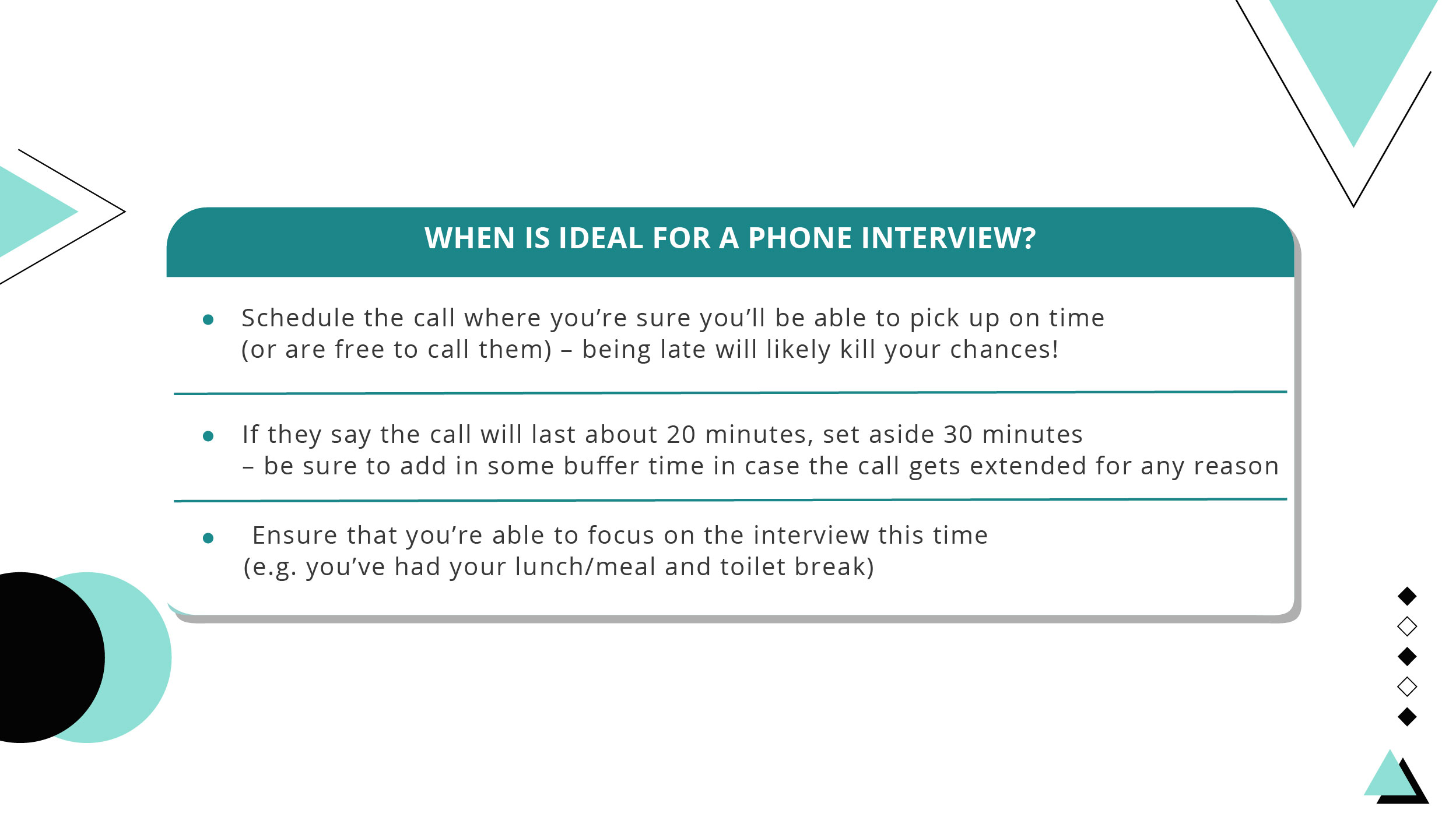 handling abrupt phone interviews_pick a time that suits you