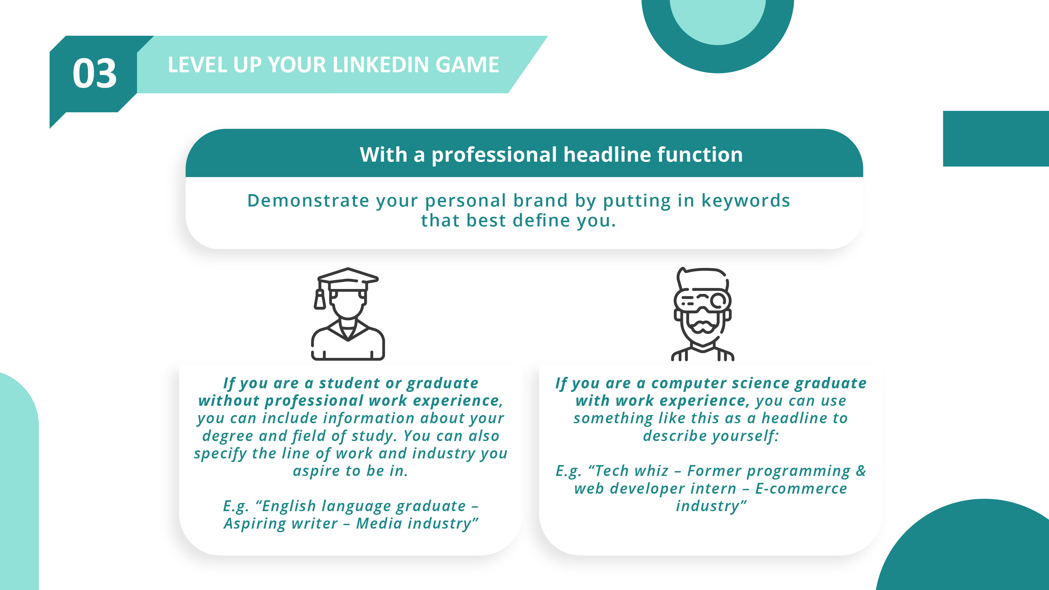 Optimise Your Linkedin Profile_Professional Headline Function