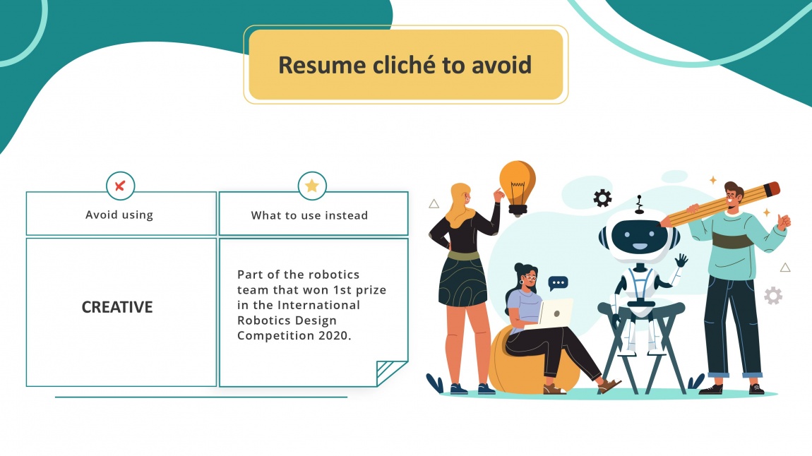 Resume cliches to avoid_Creative