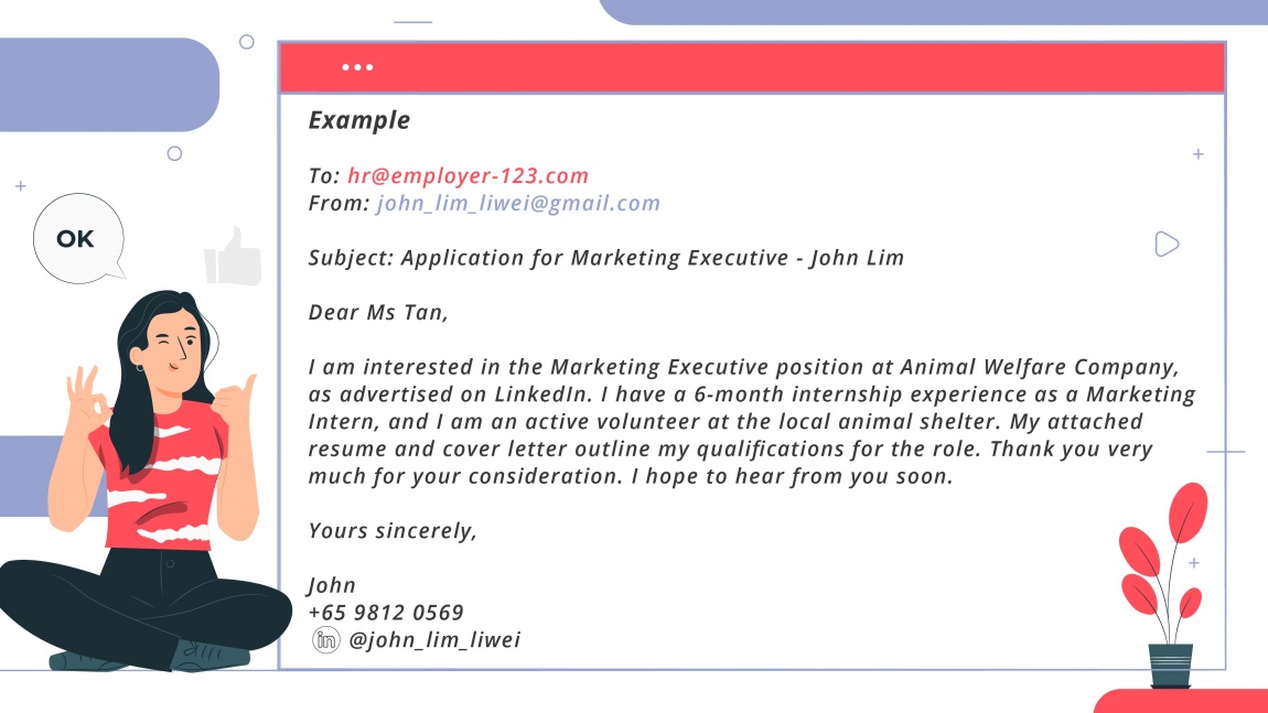 8 Tips to write an effective email job application_Cover letter example